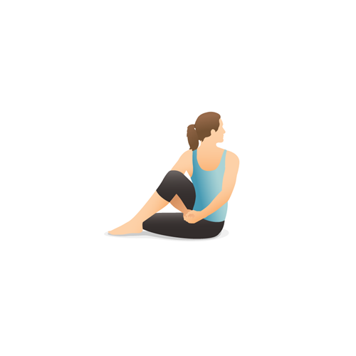 Ardha Matsyendrasana, Yoga poses to treat Erectile Dysfunction