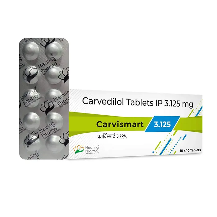 Carvismart 3.125mg (Carvedilol 3.125mg) Carvismart 3.125mg (Carvedilol 3.125mg)